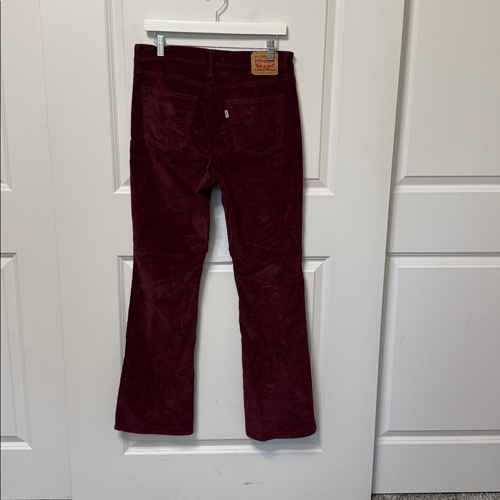 Levi's Women's Boot Cut Jeans - Deep Red - Picture 2 of 5